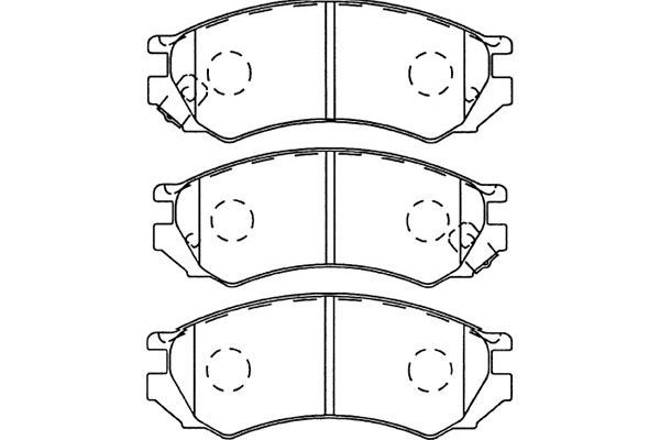 KAVO PARTS stabdžių trinkelių rinkinys, diskinis stabdys BP-6564